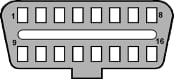 Shape of the OBD port