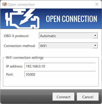 Open WiFi connection dialog on Windows