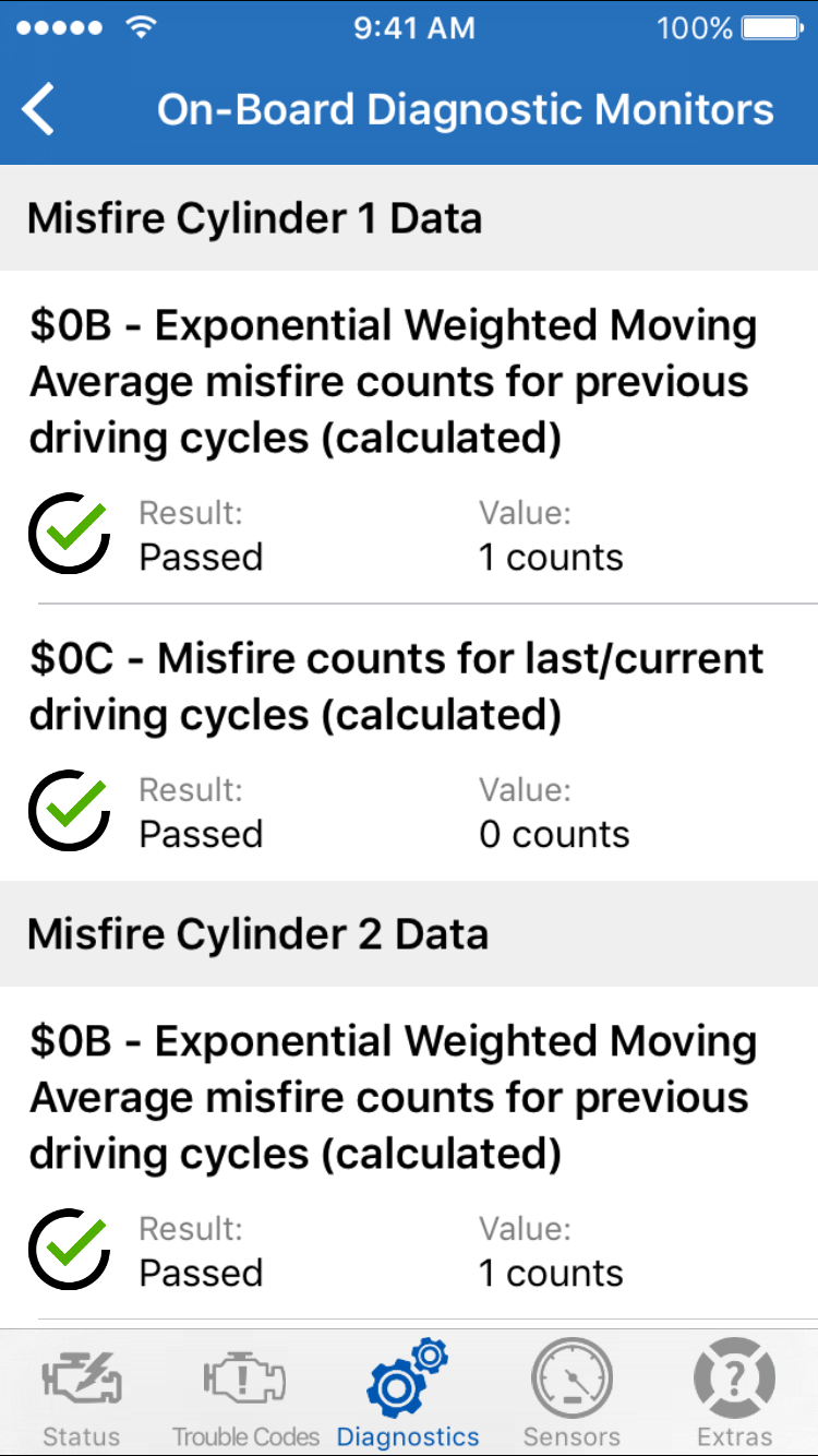 OBD2 mode 06